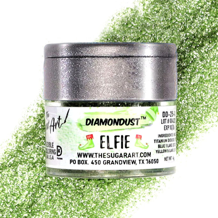Elfie Bright Green Edible Glitter