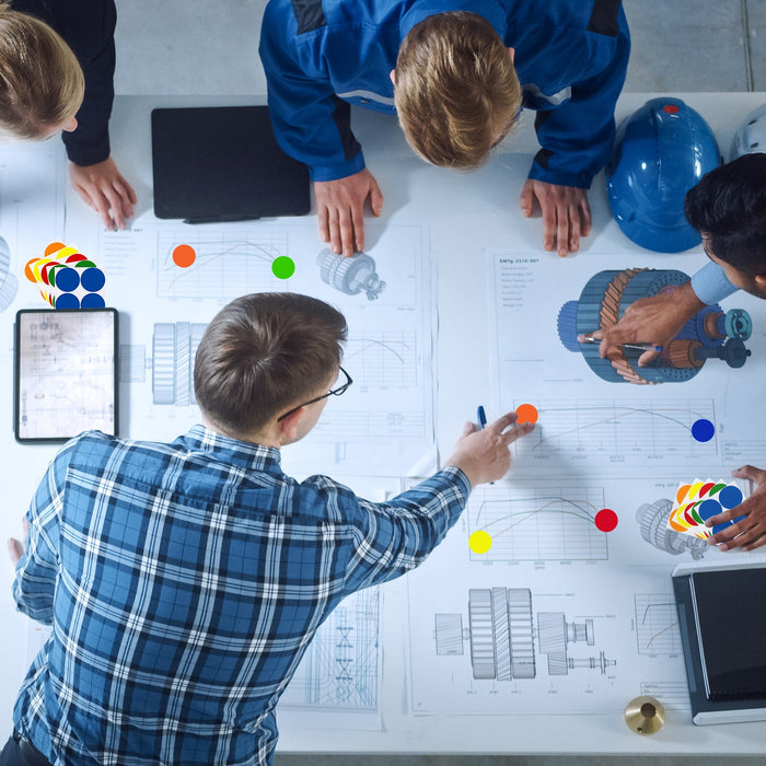 The 38 Collection™ - 3/4" Color Coding Permanent Dot Sticker Kit: 912/Pack