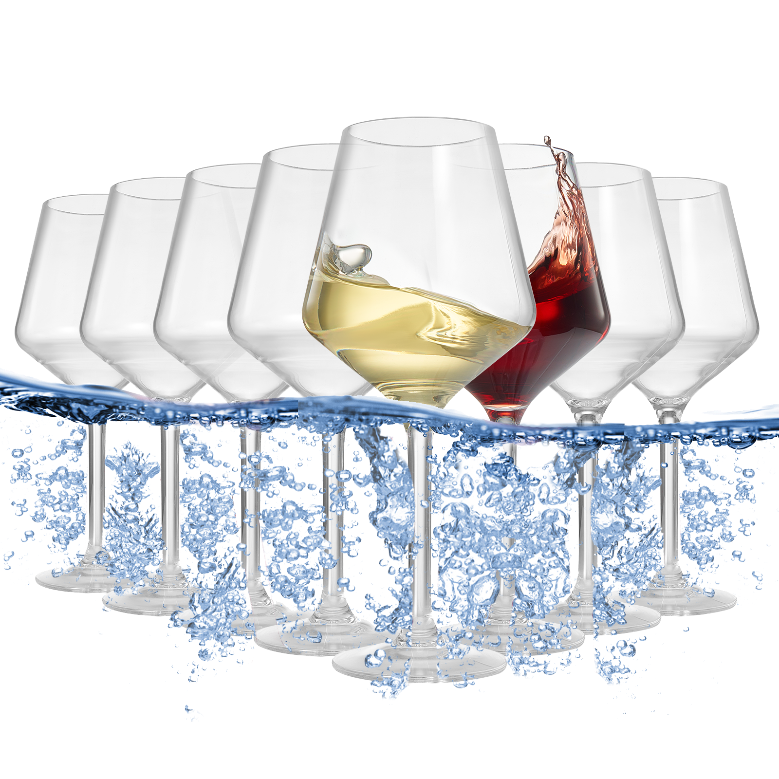 Floating Wine Glasses for Pool (18 Oz