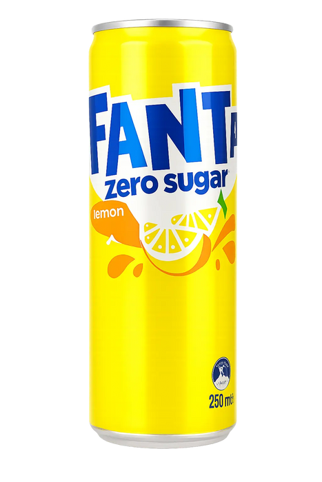 Fanta Zero Sugar Lemon Soda – Citrus Soft Drink (Australia)