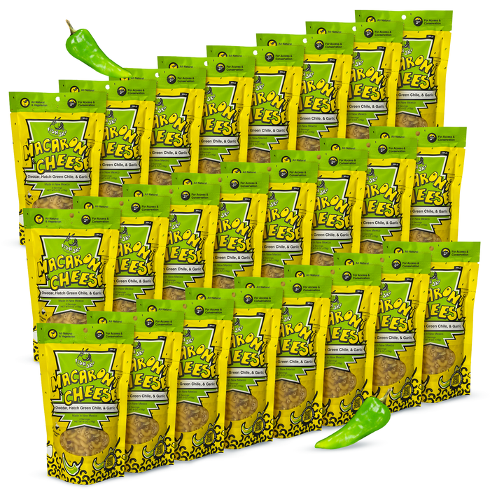 Hatch Green Chile, Garlic, Cheddar Mac and Cheese