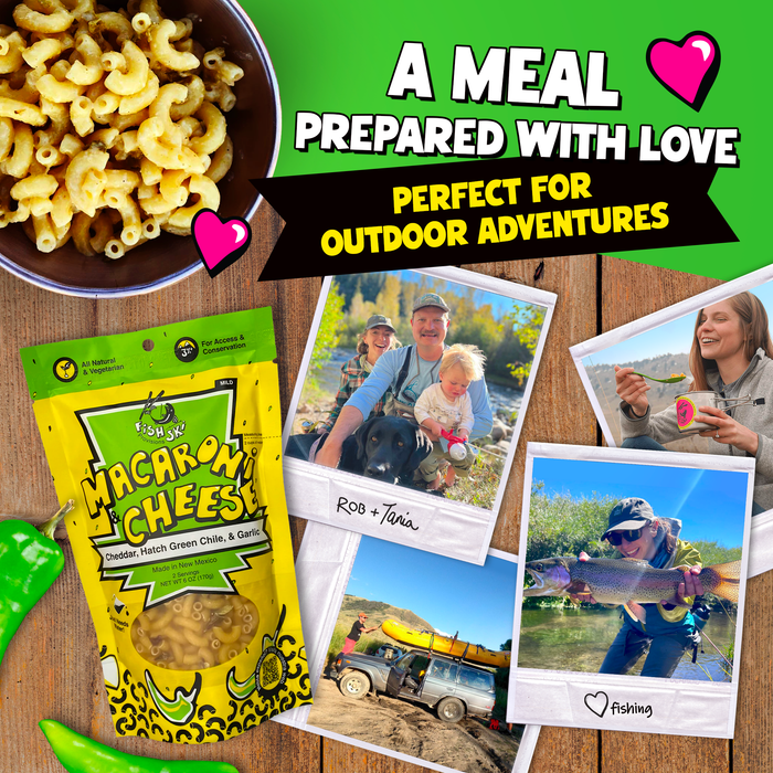 Hatch Green Chile, Garlic, Cheddar Mac and Cheese