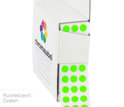 1/4" Permanent Round, Color-Code Dots: 1,000/Box