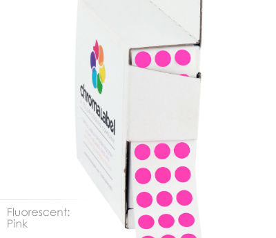 1/4" Permanent Round, Color-Code Dots: 1,000/Box
