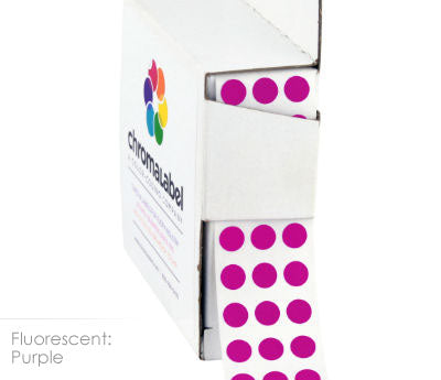 1/4" Permanent Round, Color-Code Dots: 1,000/Box