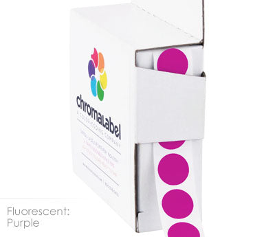 1/2" Permanent Round, Color-Code Dot Stickers: 1,000/Box
