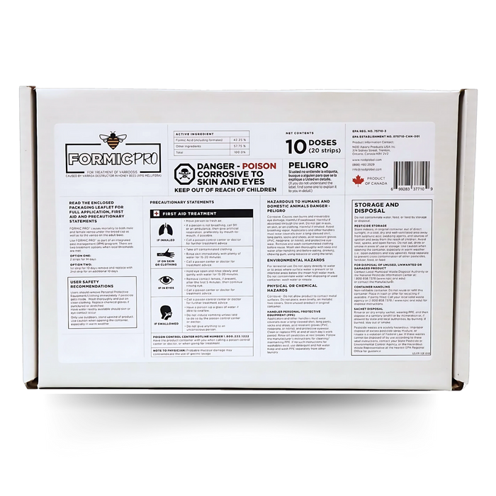 Formic Pro Varroa Mite Treatment
