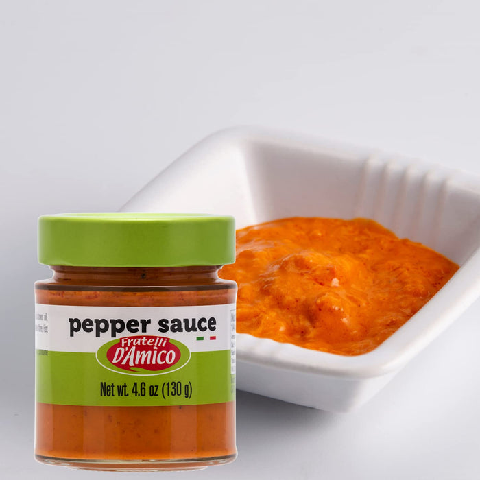 Fratelli D'Amico, Red Pepper Pesto Sauce, 4.06oz (130g)