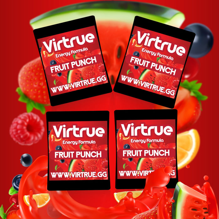 Pre-Workout Travel Packs Set of 4 - Energy Powder + Focus Boost & Hydration | Sugar Free