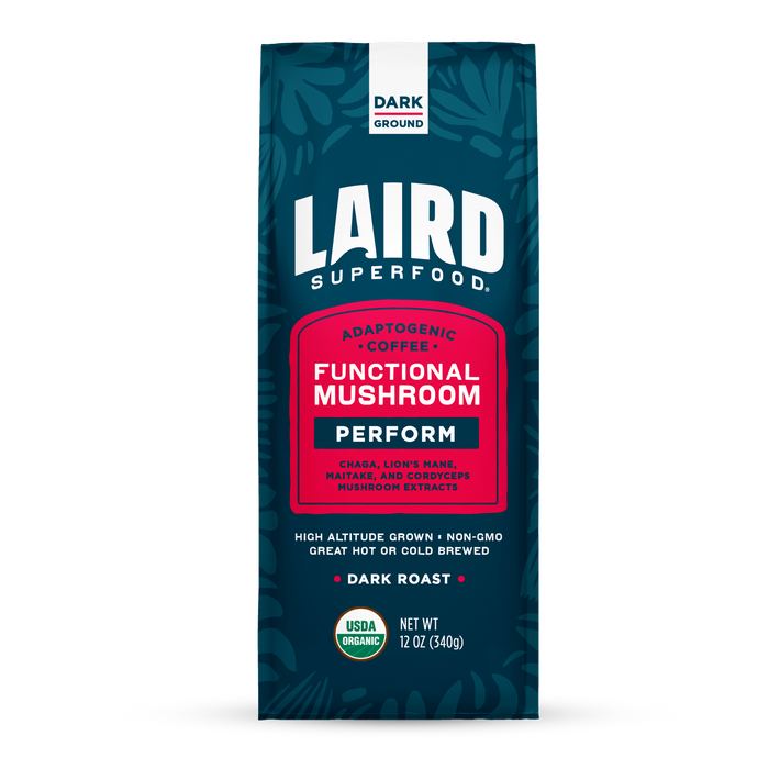 Organic PERFORM Functional Mushroom Coffee - Dark Roast Ground