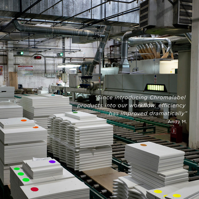 2" Permanent Color-Code Round Dot Inventory Labels: 500/Roll