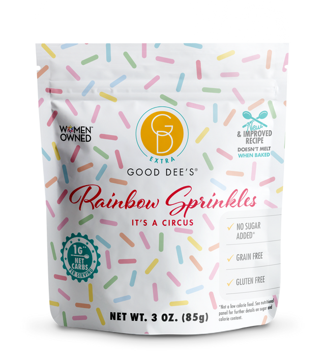 Back in stock! Keto Rainbow Sprinkles - Gluten Free and No Added Sugar