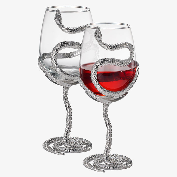 Stemmed Snake Wine Glass | Set of 2