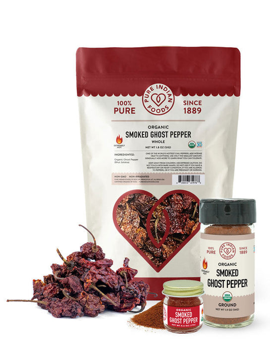 Ghost Pepper (Smoked Bhut Jolokia) Ground, Certified Organic