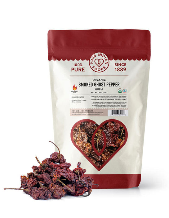 Ghost Pepper (Smoked Bhut Jolokia) Ground, Certified Organic