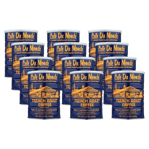 Cafe Du Monde French Roast Coffee: Bold New Orleans Flavor, 100% Arabica, 13 Oz. Cans (Pack of 12)