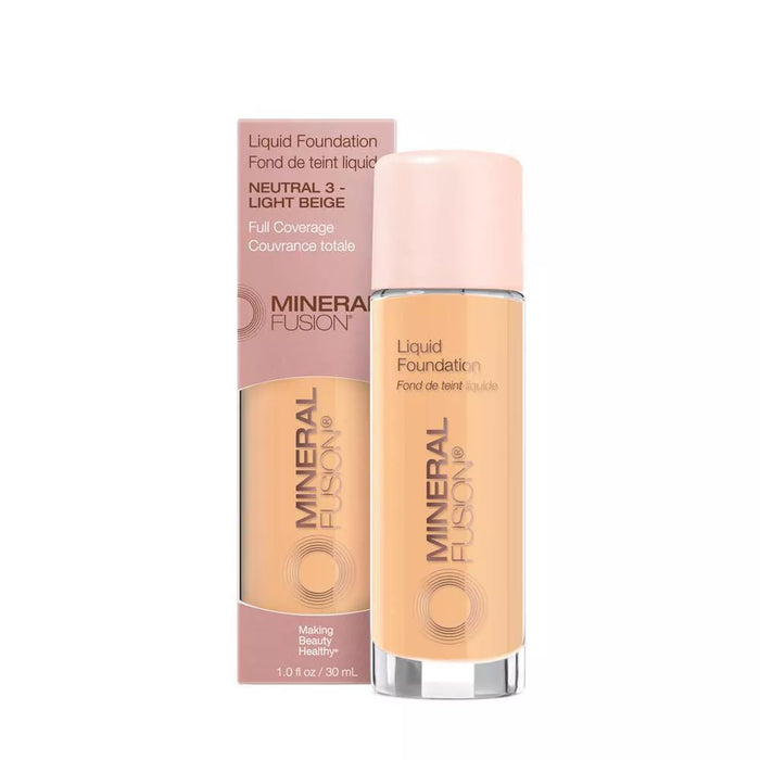 Mineral Fusion Liquid Foundation, Neutral 3, 1 Fl Oz