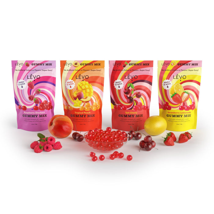 Gummy Mix Variety 4 Pack - Cherry, Peach, Raspberry, Strawberry Lemonade