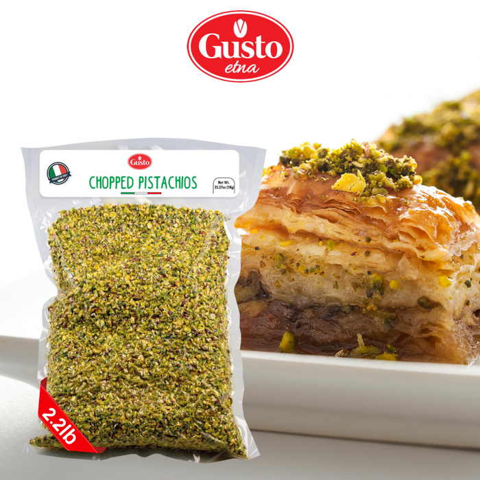 Gusto Etna, Raw Chopped Pistachios, 2.2 lb (1kg)