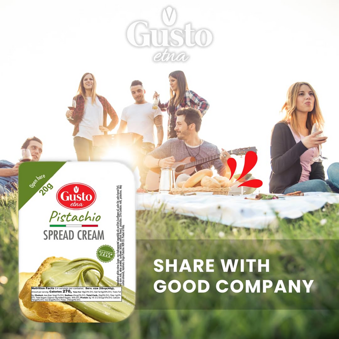 Gusto Etna, Pistachio Cream Cups, 40 Cups, 20 g each