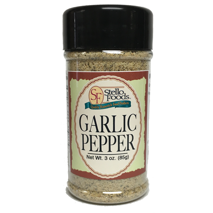 Stello Foods Spices - Garlic Pepper 3.0 oz