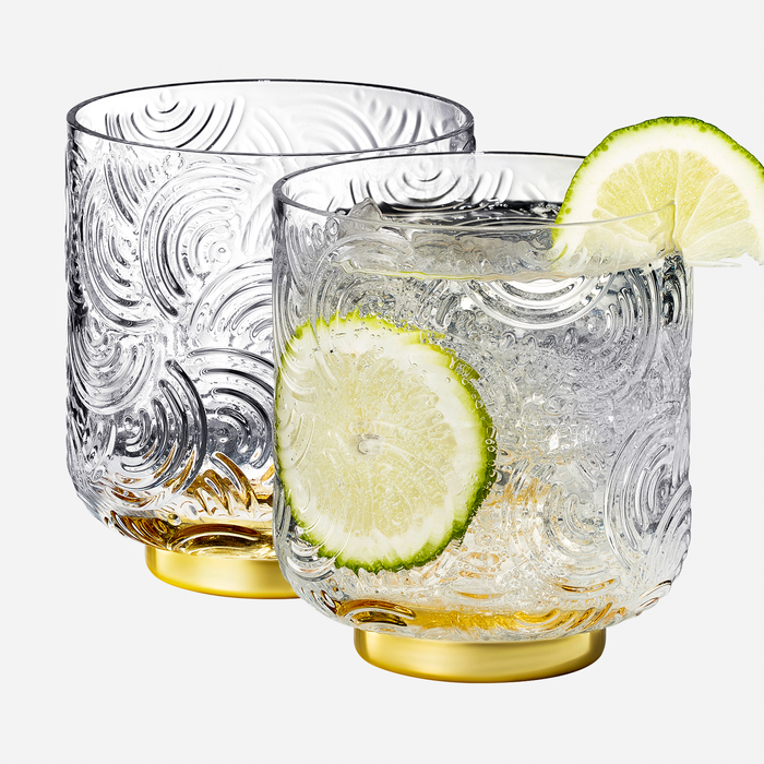 Gatsby Tumbler Drinking Glass | Set of 2