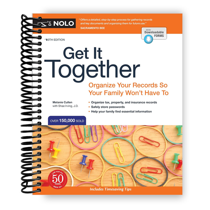 Get It Together: Organize Your Records So Your Family Won't Have To (Spiral Bound)