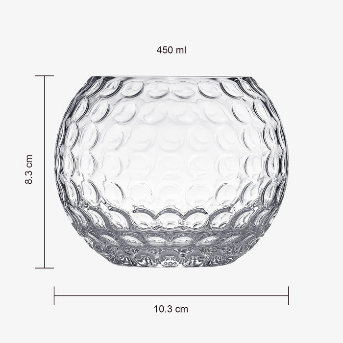 Golf Whiskey Glasses | 15 OZ Golf Ball Shaped Old Fashioned Liquor, Cocktail Glass, Crystal Unique & Fun Drinking Glassware Accessories, Gift For Him, Husband, Father, Boyfriend, Her