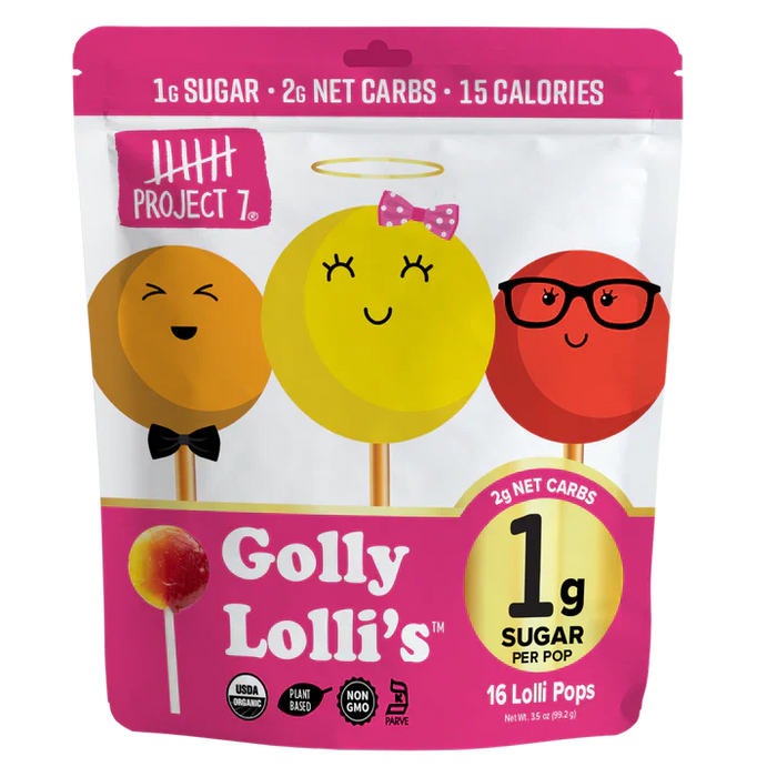 Project 7 - Candy Golly Lollis (Pack of 12) 3.5 Oz