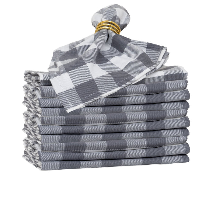 Plaid Dinner Napkins