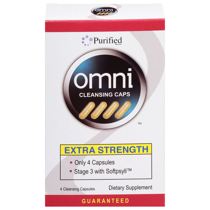 Omni Cleansing Pills: Deep Cleanse in 1 Dose (4 Capsules, Made in USA)