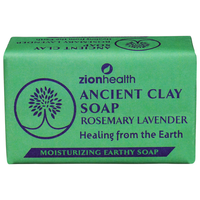 Ancient Clay Soap with Rosemary and Lavender by Zion Health - 6 Oz