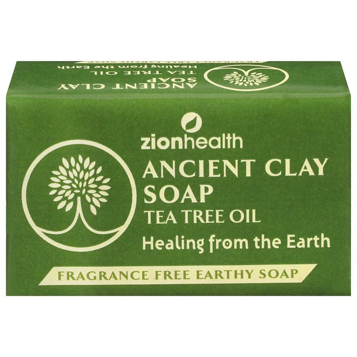 Ancient Clay Soap Tea Tree by Zion Health - 6 Oz Each