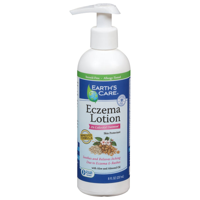 Earth's Care Eczema Lotion - Soothing Relief for Sensitive Skin - 8 Fl. Oz.