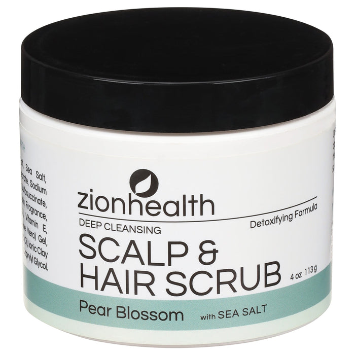 Zion Health Deep Hair Scrub Pear Blossom - 4 Oz