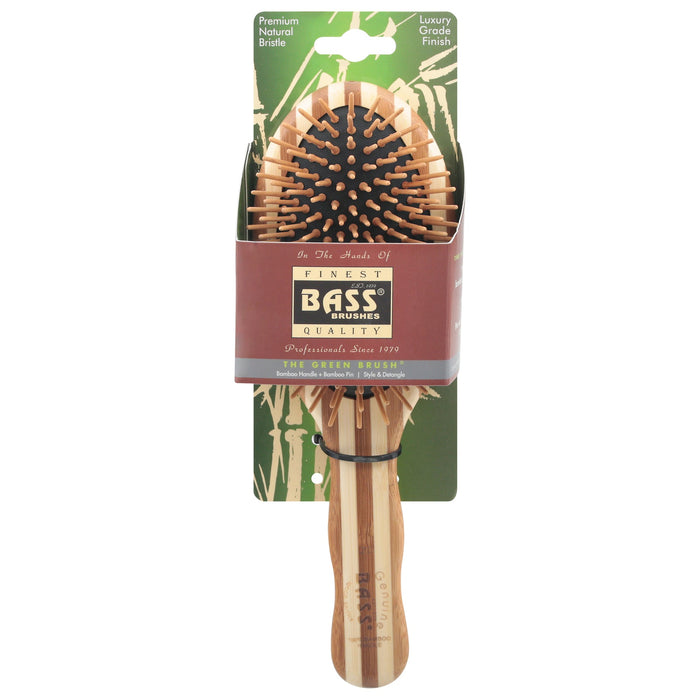 Bass Brushes Wood Bristle Bamboo Hairbrush, Large