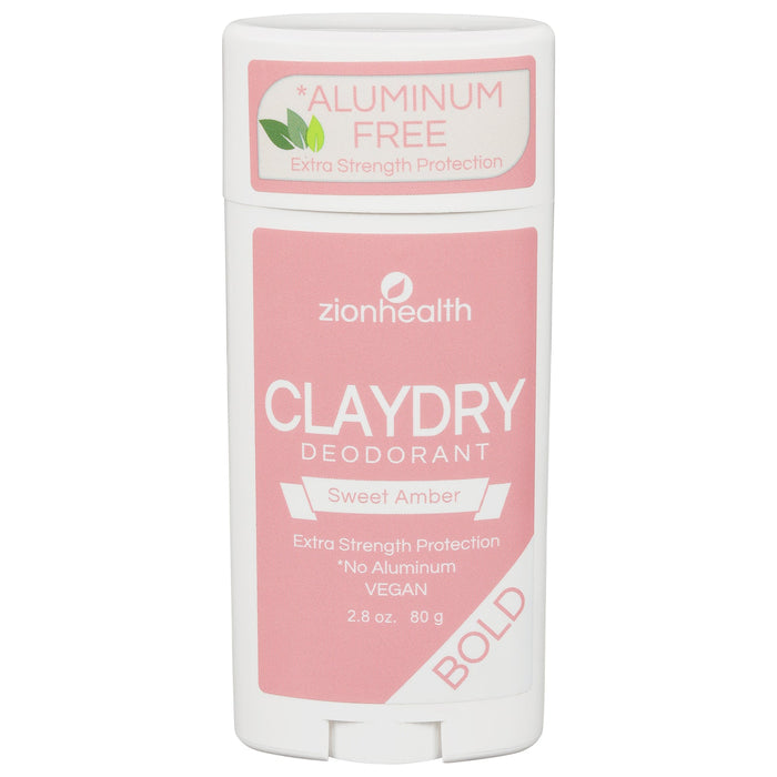 Zion Health Clydry Deodorant Sweet Amber - 2.8 Oz