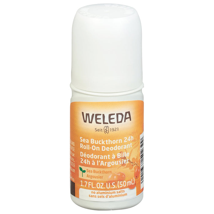 Weleda Sea Buckthorn Deodorant Roll On, 1.7 Fl Oz