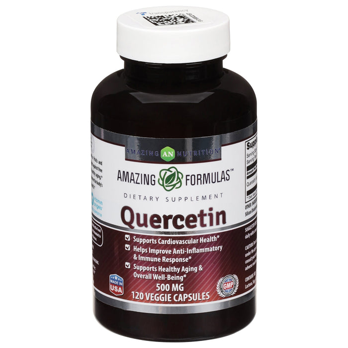 Amazing Formulas High Potency Quercetin 500mg Immune Support  - 120 Capsules