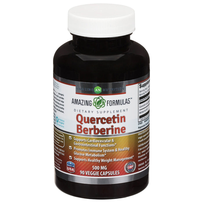 Amazing Formulas Quercetin with Berberine - Helps Maintain Healthy Immune Function - 90 Capsules