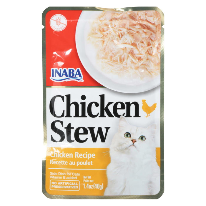 Inaba Creamy Chicken Stew Cat Food, 1.4 Oz Pouches - Case of 8