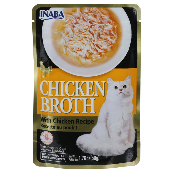 Inaba Churu Creamy Lickable Puree Cat Food Chicken Broth - 8 Pack - 1.76 Oz Each