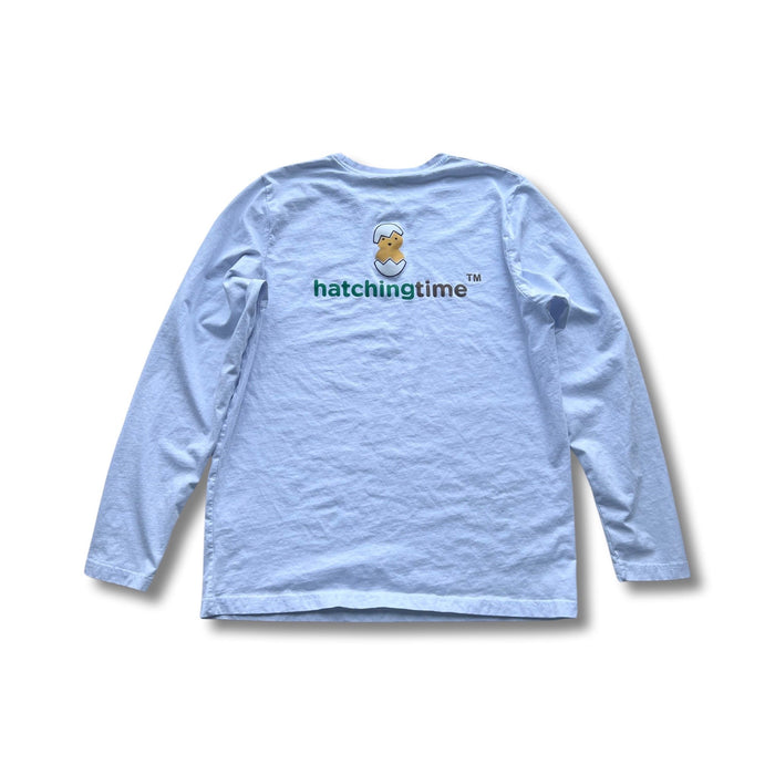 Hatching Time Unisex Long Sleeve Shirt (White)