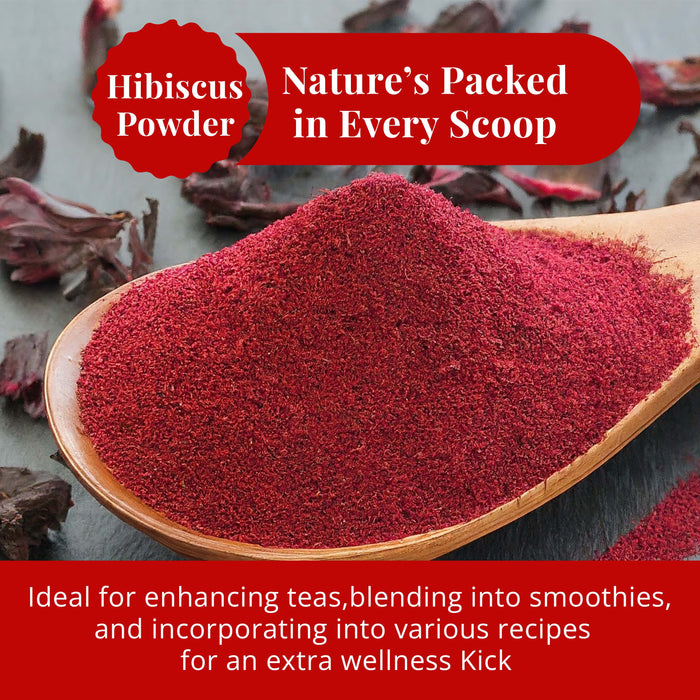 Akshit 5 oz. Dried Hibiscus Flowers (Flor de Jamaica) Tea | Loose Leaf Tea | Caffeine-Free | Vegan Friendly | Fleurs d'hibiscus – Antioxidant Herbal Tea