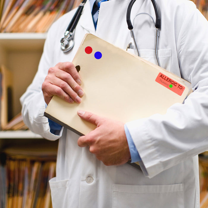 3/4" Permanent Round, Color-Code Dots: 1,000/Roll