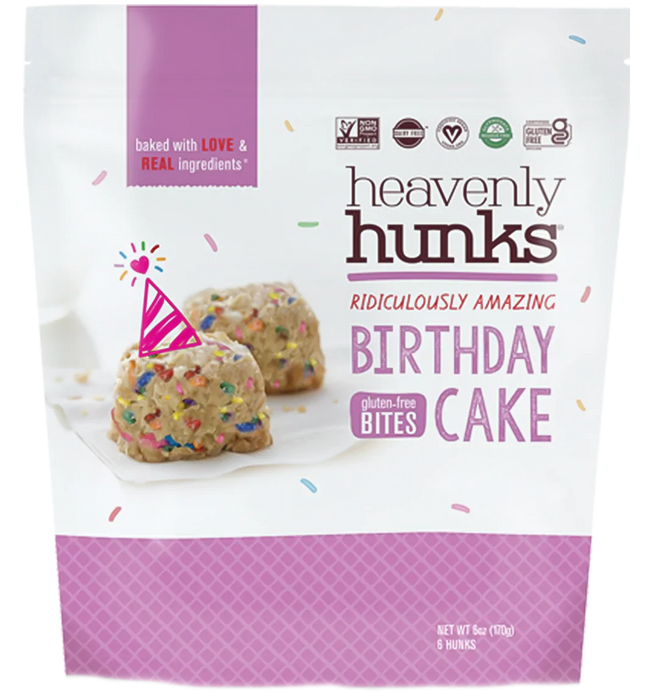 Gluten Free Birthday Cake Cookies by Heavenly Hunks - 6 Oz, Case of 6