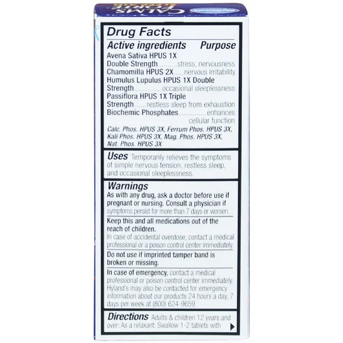 Hyland's Sleep Aid Calms Forte (100 Tablets)