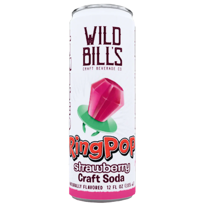 Wild Bill's Ringpop Strawberry Craft Soda (330ml)
