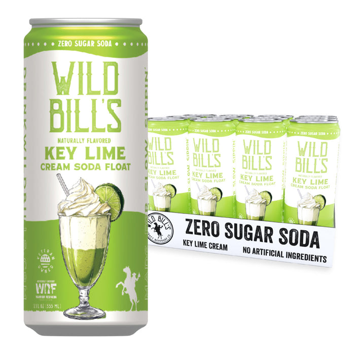 Wild Bill’s Zero Sugar Key Lime Craft Soda (12oz)
