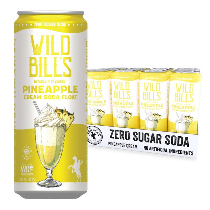 Wild Bill’s Zero Sugar Pineapple Craft Soda (12oz)